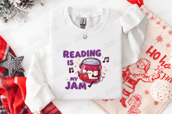 Reading Is My Jam SVG - Kawaii Jam Jar Library Cut File Product Image 3