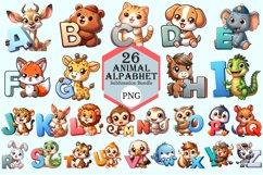 Animal Alpabhet Sublimation Bundle V1 Product Image 1