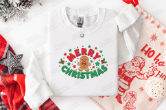 Merry Christmas Gingerbread T Shirt Design Holiday SVG Product Image 2