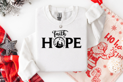 Faith Hope Christian Nativity SVG Christmas Religious Design Product Image 1