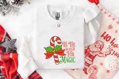 'Tis The Season For Magic SVG | Candy Cane Holiday Art Product Image 1