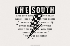The South PNG, Southern Saying PNG, Digital Design, Product Image 1