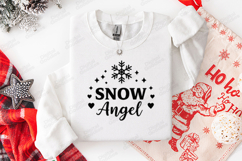 Snow Angel SVG, Winter Snowflake PNG Art Product Image 3