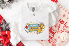 Welcome To Kindergarten SVG - Kawaii Pencil and Apple File Product Image 3