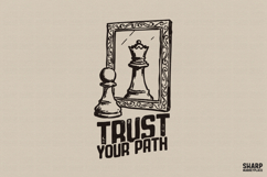Trust Your Path PNG, Trendy PNG, Shirt PNG Chess Mirror Product Image 1