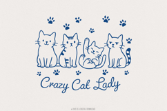 Crazy Cat Lady Sublimation Design, Funny Cat PNG, Cat Lover Product Image 1