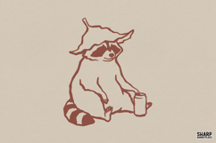 Western Raccoon PNG, PNG Designs, Western PNG, Cowboy Product Image 1