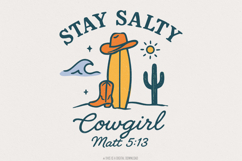 Stay Salty PNG, Coastal Cowgirl PNG, Fisherman Aesthetics, Product Image 1