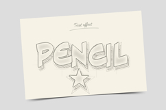Hand Drawing Pencil Style Text Effect Editable Product Image 1