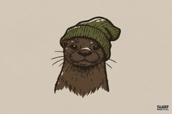 Trendy PNG, Shirt PNG, Sublimation PNG, Cute Otter In Product Image 1
