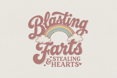 Blasting Farts Stealing Hearts PNG Shirt, Funny Kids Product Image 1