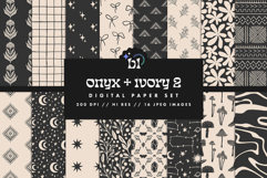 Onyx &amp; Ivory 2 Digital Paper Product Image 1