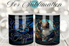 CAT QUOTE COFFEE MUG DESIGN, 11OZ 12OZ 15OZ MUG WRAPS Product Image 1