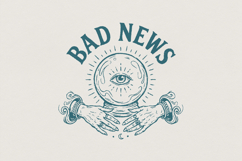 Bad News PNG, Mystical Fortune Teller Shirt, Crystal Ball Product Image 1
