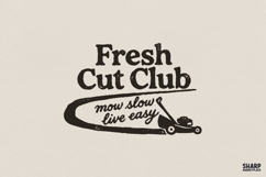 Fresh Cut Club Shirt PNG, Funny PNG, Trendy PNG Design With Product Image 1