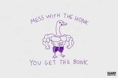 Mess With The Honk You Get The Bonk Goose PNG, Funny Shirt, Product Image 1