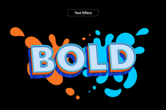 Cartoon Lettering Style Text Effect Editable Product Image 1