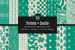 16 Ivory &amp; Jade Seamless Patterns Product Image 1