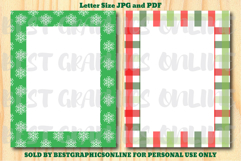 28 Christmas Border Letter Size Printable Papers JPG PDF Product Image 11