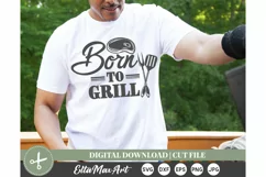 Born to grill SVG, Barbecue SVG, Bbq svg, Grill Svg, Bbq PNG Product Image 1