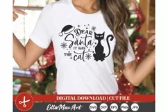 Dear Santa it was the cat SVG, Christmas SVG, Santa svg, PNG Product Image 1