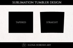 Watercolor star whales Tumbler Sublimation Set| Seamless Product Image 3