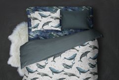 Watercolor star whales Tumbler Sublimation Set| Seamless Product Image 5