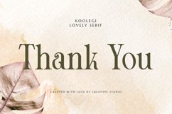 Koolegi Lovely Serif Product Image 10