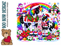 Magical Christmas Time Pony Clipart Product Image 1