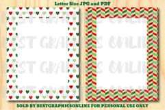 28 Christmas Border Letter Size Printable Papers JPG PDF Product Image 12