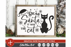 Dear Santa it was the cat SVG, Christmas SVG, Santa svg, PNG Product Image 2