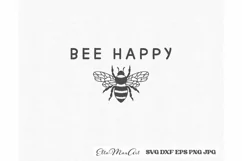 Bee Happy SVG, Bee SVG, Bee Happy SVG File, Honey Bee Svg, Product Image 3