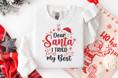 Dear Santa I Tried My Best SVG - Funny Christmas Quote Product Image 2