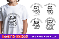 Teachers Favorite Cat Back To School SVG PNG Product Image 1