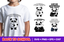 Reschedule The Test Panda School SVG PNG Product Image 1