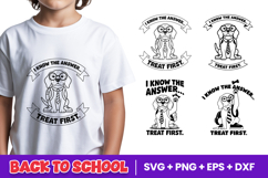 I Know The Answer Treat First Dog SVG PNG Product Image 1