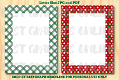 28 Christmas Border Letter Size Printable Papers JPG PDF Product Image 13
