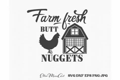 Farm fresh butt nuggets SVG, Farm SVG, Farmhouse Svg, Sign Product Image 2