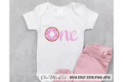 Donut One Svg, Baby Birthday Svg, Donut Svg Product Image 2