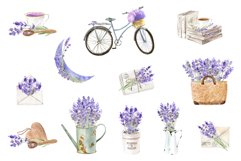 Watercolor Lavender Set, Wedding Frame Product Image 5