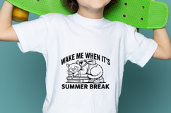 Wake Me When Its Summer Break Cat SVG PNG Product Image 2