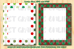 28 Christmas Border Letter Size Printable Papers JPG PDF Product Image 14