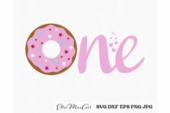 Donut One Svg, Baby Birthday Svg, Donut Svg Product Image 3