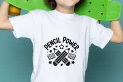 Pencil Power Back to School SVG PNG Product Image 2