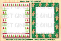 28 Christmas Border Letter Size Printable Papers JPG PDF Product Image 15