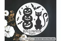 Halloween party Svg, Halloween Svg, Halloween sign Svg, PNG Product Image 1