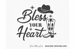 Bless your heart SVG, Southern SVG, Southern Quote Svg, Farm Product Image 3