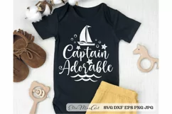 Captain adorable SVG, Boy svg, Baby SVG, Newborn svg, Baby Product Image 1