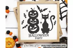 Halloween party Svg, Halloween Svg, Halloween sign Svg, PNG Product Image 3