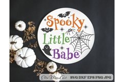 Spooky Little Babe SVG, Halloween Baby SVG, Halloween SVG Product Image 1